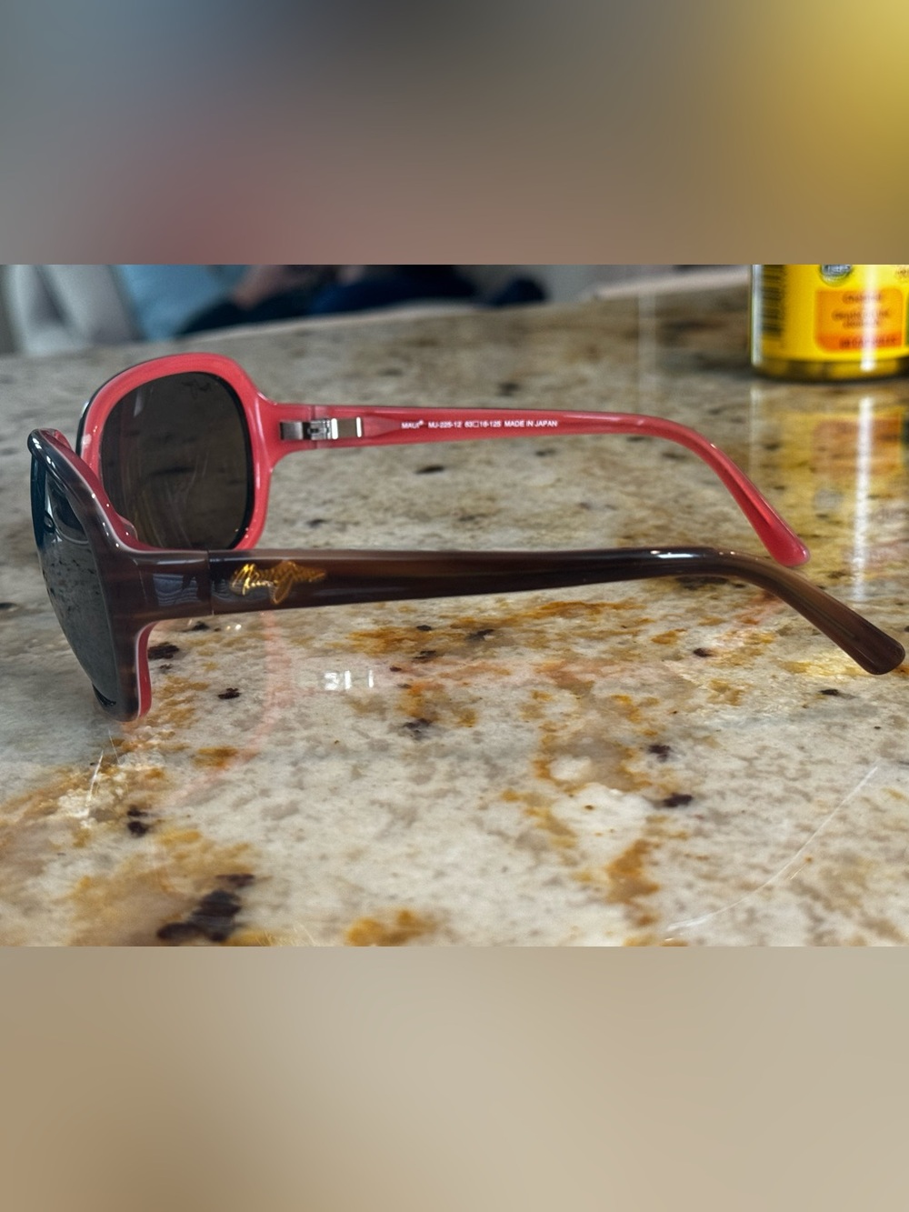Maui Jim Sunglasses Rainbow 🌈 Falls Dusty Rose Polarized Lenses w Case Like New - Picture 4 of 8